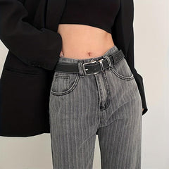 Unisex Vintage Pin Buckle Belt Casual PU Belt Jeans Pants Belt