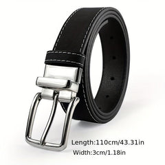 Unisex Vintage Pin Buckle Belt Casual PU Belt Jeans Pants Belt