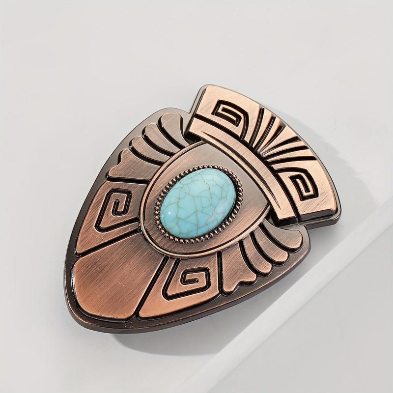 Vintage Carved Belt Buckle Western Cowboy Cowgirl Accessories