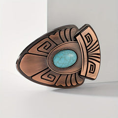 Vintage Carved Belt Buckle Western Cowboy Cowgirl Accessories