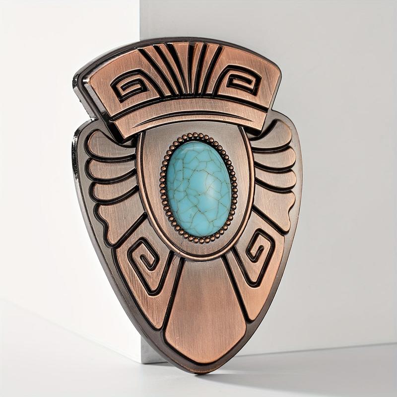 Vintage Carved Belt Buckle Western Cowboy Cowgirl Accessories