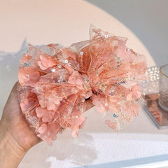 Sequin Mesh Bowknot Sash Belt Lace Up Wax Rope Waist Belt