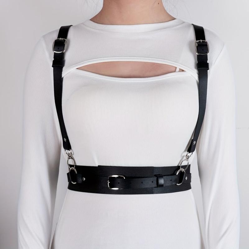 PU Leather Harness Belt for Women and Girls