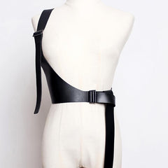 Gothic Body Harness Belt Corset Pu Leather Waist Belt for Women
