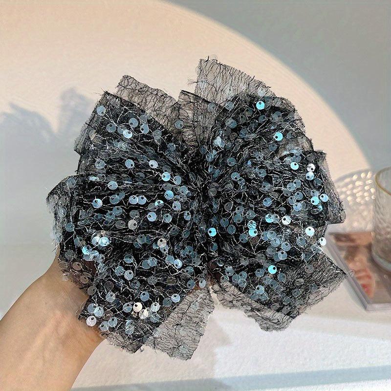 Y2K Sequin Bowknot Sash Belt Lace Up Waist Belt Boho Decor Beach Belt Women