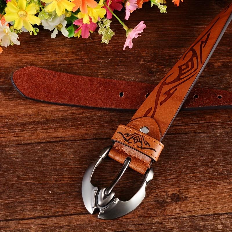 Men's Pin Buckle Leather Belt Casual Jeans Pants Waist Strap