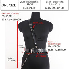 Women's Sexy Dark Punk Harness Belt Shoulder Strap Decoration