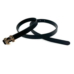 Stylish Buckle Thin Leather Belt Casual Waist Belt for Women