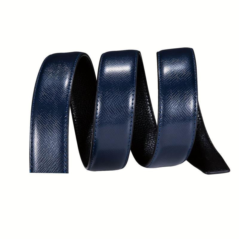 Men's Leather Belt Waist Stap Without Buckle Durable Business Fit