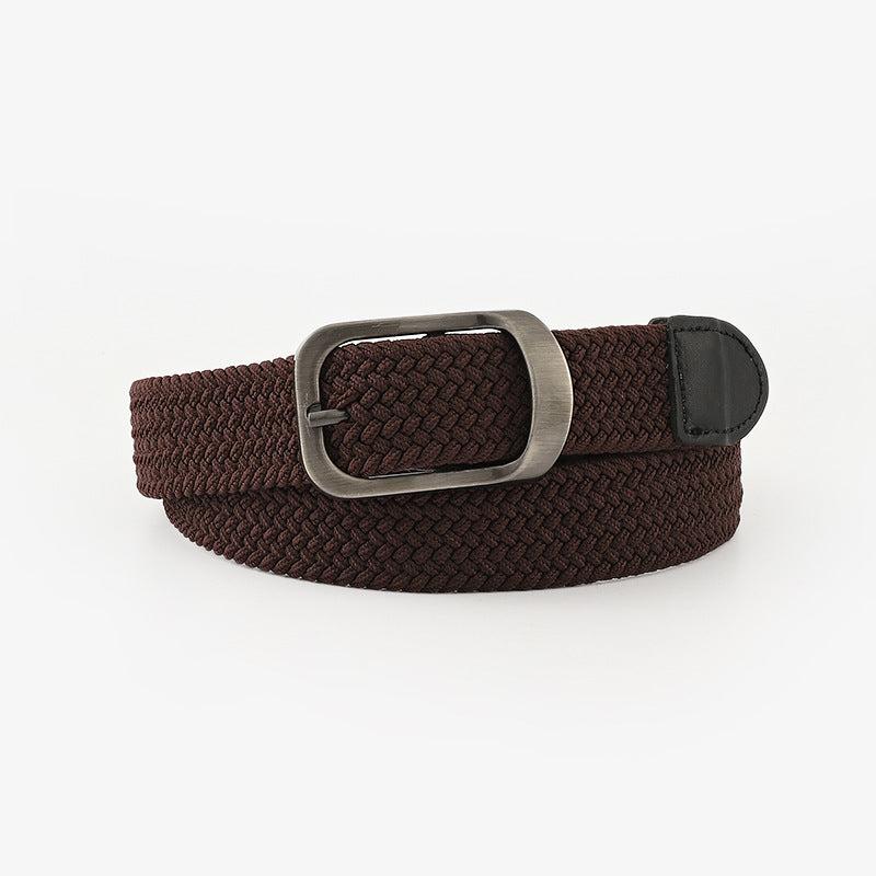 Elastic Canvas Wide Waistband Belt for Cargo Pants