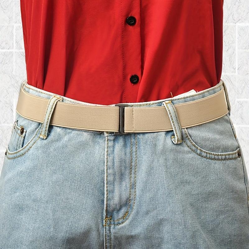Adjustable Elastic No Show Belt for Jeans Pants Unisex