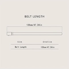 Men's PU Leather Business Belt Square Alloy Pin Buckle Waist Strap Belt