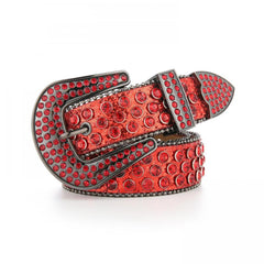Rhinestone Glitter Punk Belt Y2K Sparkly PU Belt