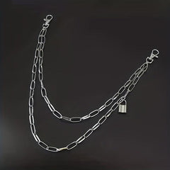 Metal Pants Chain Stylish Punk Lock Chain Jeans Decoration Hip Hop Street Wear