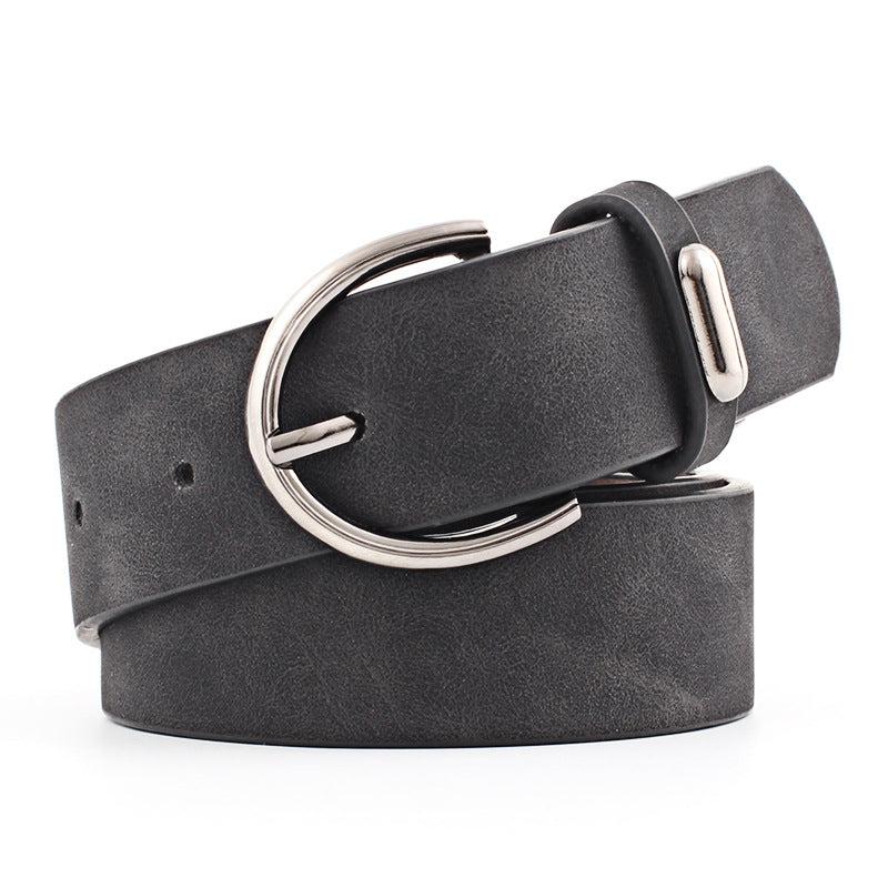 Oval Pin Buckle Belts Vintage Waistband Jeans Pants Belt Dress Girdle