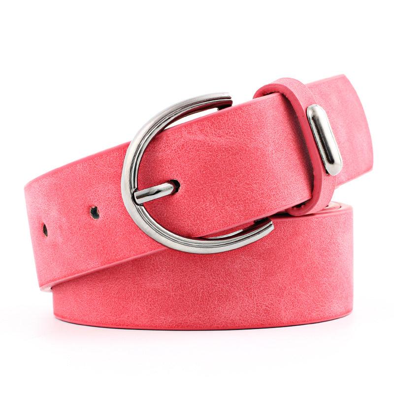 Oval Pin Buckle Belts Vintage Waistband Jeans Pants Belt Dress Girdle