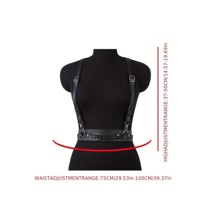 Harness Belt Women Punk PU Leather Waist Belt