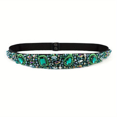 Baroque Crystal Boho Girdle Wide Belt for Women