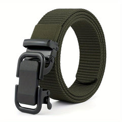 Nylon Elastic Tactical Belt with Metal Buckle