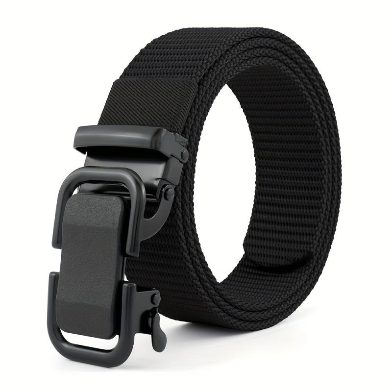 Nylon Elastic Tactical Belt with Metal Buckle