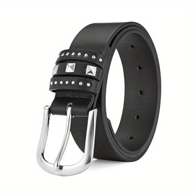 Rivet Decor Casual Belt Jeans Pants Belt For Women