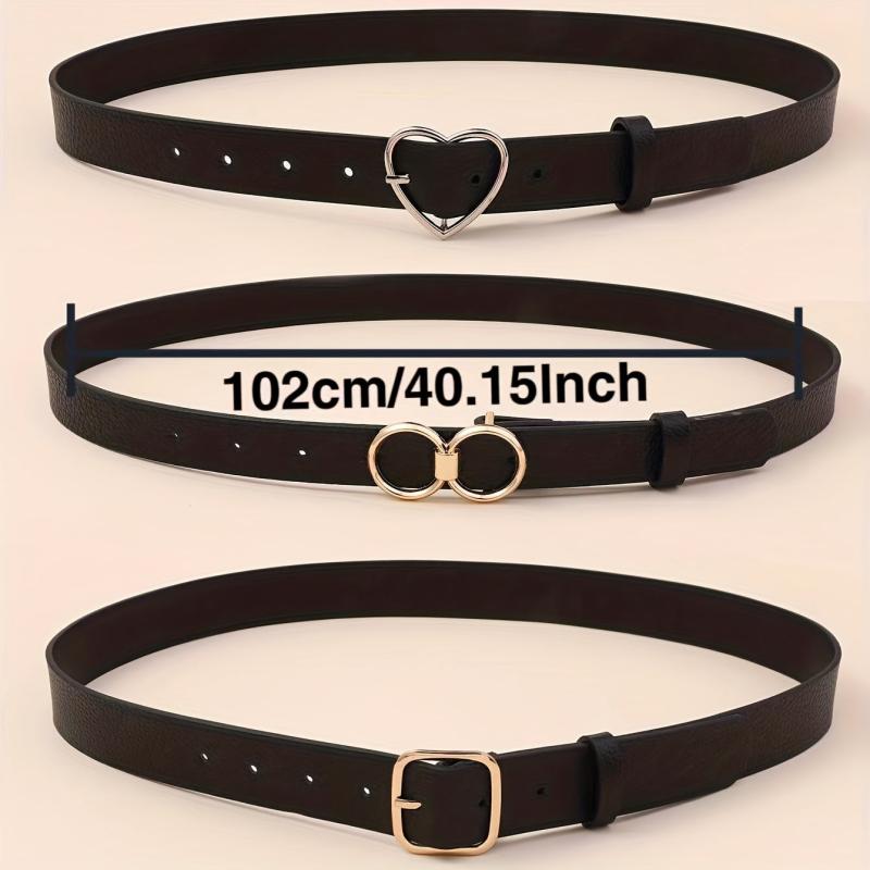 Stylish Buckle Belt Solid Jeans Pants Belt Vintage Dress Girdle For Women