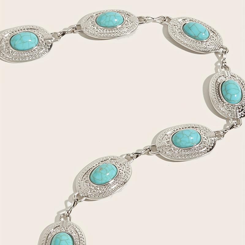 Vintage Metal Chain Belt Embossed Boho Body Chain