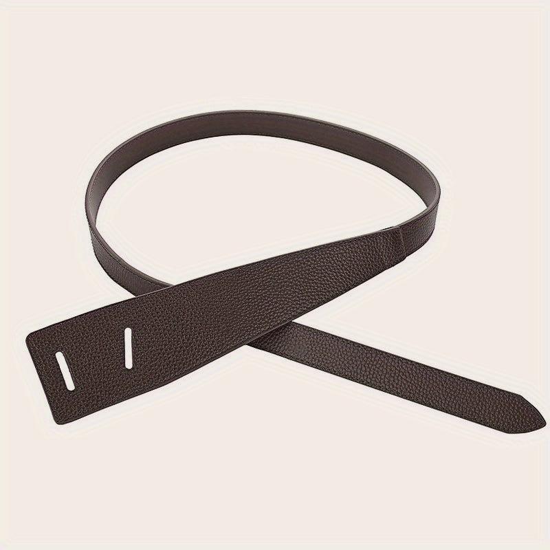 Knotted PU Leather Belt Casual Wide Coat Dress Girdle For Women