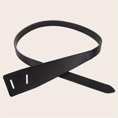 Knotted PU Leather Belt Casual Wide Coat Dress Girdle For Women
