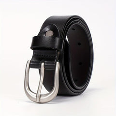 Leather Casual Belt Oval Pin Buckle Pants Jeans Belts Plus Size