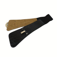 Vintage Wide Belt with Large Pin Buckle for Women