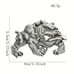 Western Retro Dog Bone Belt Buckle for Denim Waistband
