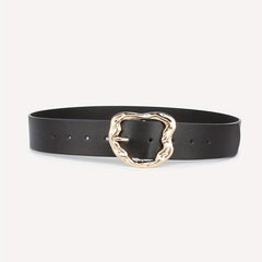 Metal Buckle PU Belt Unisex Casual Jeans Pants Belt For Women