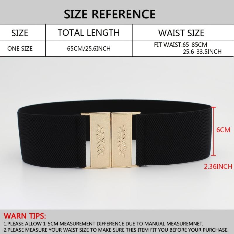 Vintage Elastic Belt for Women Sweater Dresses Wide Waist Cover