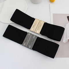 Vintage Elastic Belt for Women Sweater Dresses Wide Waist Cover