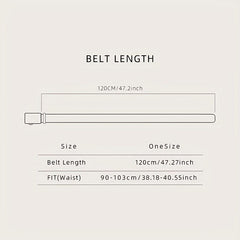 Solid Knotted Thin Belt PU Leather Dress Coat Decorative Girdle Waistband