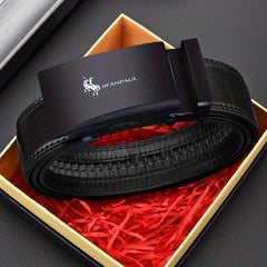 Men's Business Buckle Belt for Outdoor Party Travel