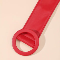 Wide Belt PU Leather Corset Girdle for Women