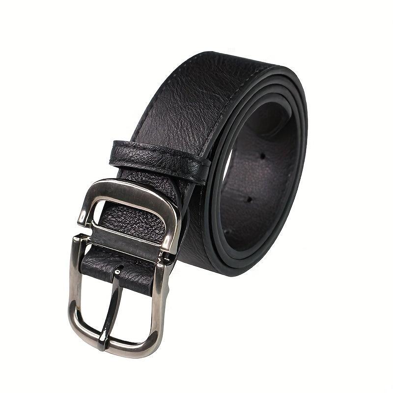 Unisex Pin Buckle Wide PU Belt Casual Jeans Pants Belt