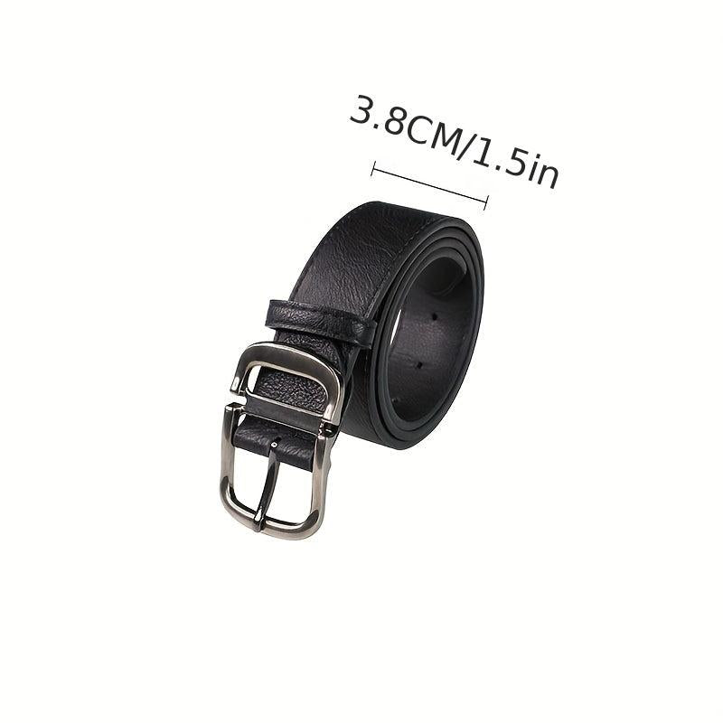 Unisex Pin Buckle Wide PU Belt Casual Jeans Pants Belt