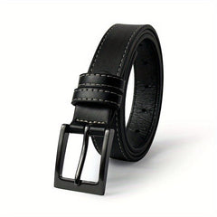 Square Buckle Belt Unisex PU Leather Waist Belt Jeans Pants Women