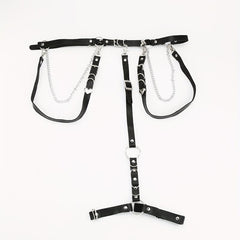 PU Leather Harness Belt Punk Thigh Leg Garter Steampunk Waistband Women