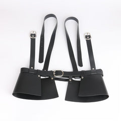 PU Leather Harness Belt Adjustable Waistband For Women