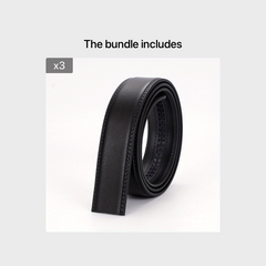 Men's Automatic Buckle Leather Belt Strip