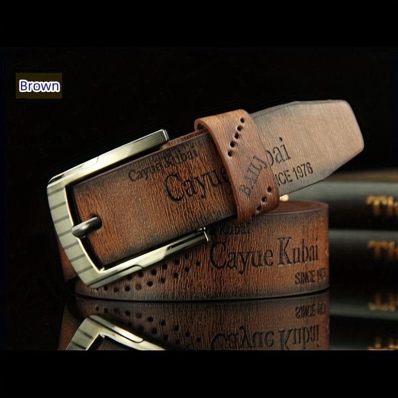 Men's Casual English Belt Youth Street Motorcycle Punk Belt