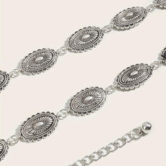 Vintage Metal Chain Belt Dress Girdle For Women