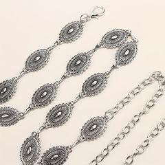 Vintage Metal Chain Belt Dress Girdle For Women