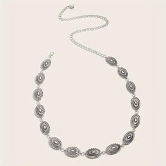 Vintage Metal Chain Belt Dress Girdle For Women
