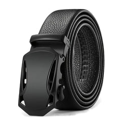 Men's Adjustable PU Leather Slide Buckle Belt