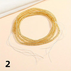 Boho Waist Beads For Women Elastic Body Chains Bikini Jewelry Beach Waist Chain